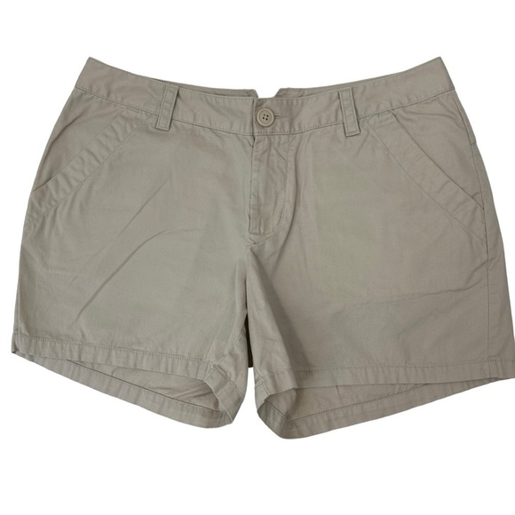 Columbia Tan Cotton Hiking Walking Shorts, size 10 - Picture 1 of 6